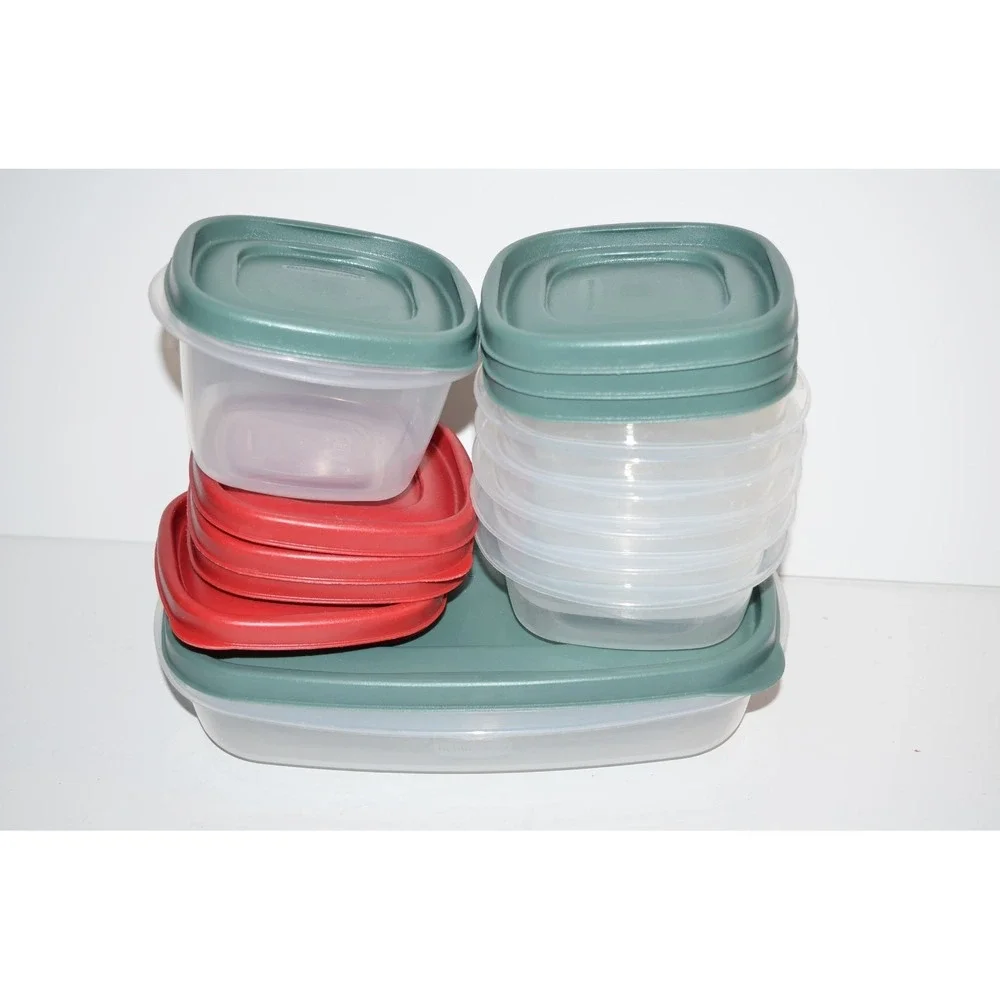 Rubbermaid Square 2 cup 6pc Food Storage Containers 7J57 & 1Z06 5.5 cup set